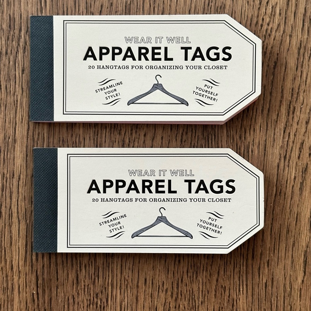 6 for $25 - Apparel Tags for Closet Organization